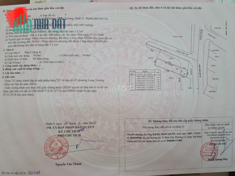 Nhà mặt tiền võ văn hát diện tích 74m cấp 4 vị trí đẹp