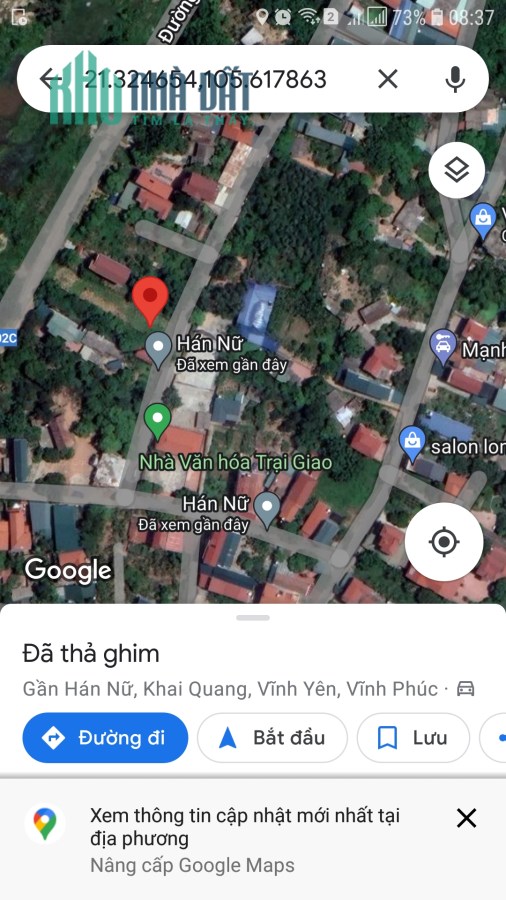 Bán đất Trại Giao, Khai Quang, Vĩnh Yên 91,5m2, giá: 1.6x Tỷ,Liên hệ: 0986.454.393-0986.797.222