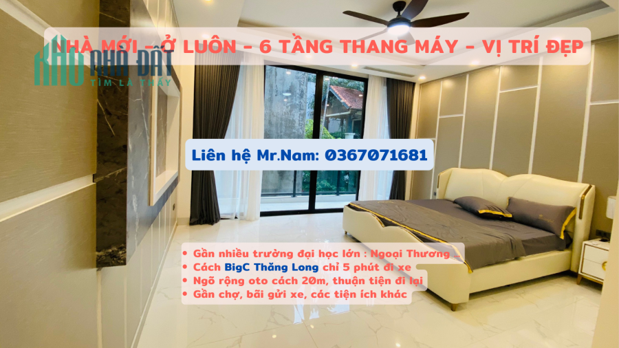 NHÀ ĐẸP QUẬN CẦU GIẤY – PHỐ Nguyễn Thị Định  – OTO GẦN  – 50m X5T Giá chào 6.7 tỷ