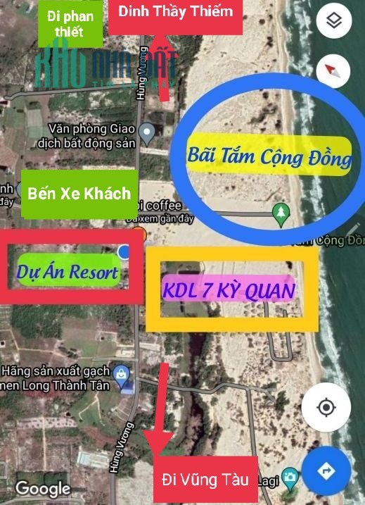 Cần bán lô đất gần biển diện tích : 16.781 m2 - vị trí đắc địa