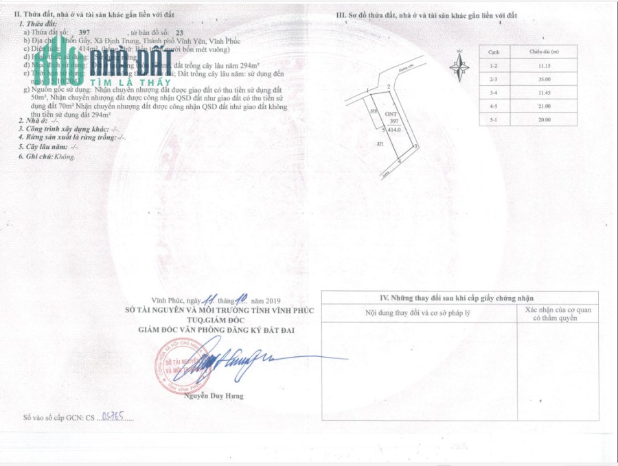 ✅Bán đất xóm Gẩy, Định Trung, Vĩnh Yên 414m2, giá: 11,8tr/m2.Liên hệ: 0986.454.393-0986.797.222