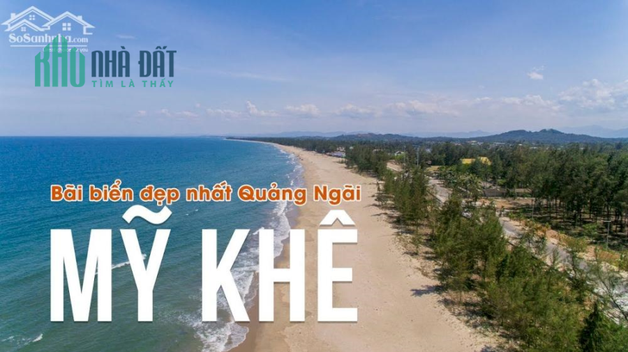 Đất biển Quảng Ngãi (dự án Mỹ Khê Angkora Park) sổ sẳn, mặt tiền đường 36m