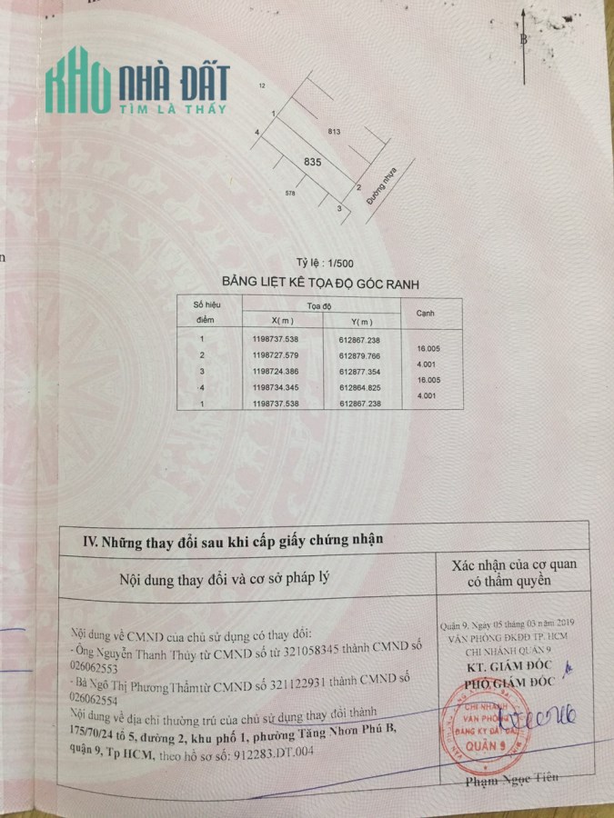 Nhà cấp 4 hẻm 175 đường 2 tăng nhơn phú B, diện tích 64m vị trí dẹp khu trung tâm