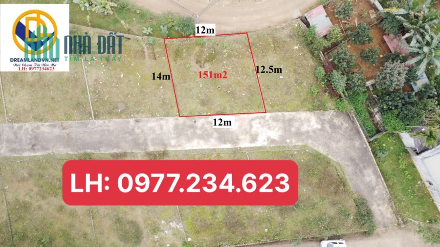 Siêu phẩm 151m2 đối diện trường cấp 2 Phú Mãn giá 10tr/m. LH: 0977234623