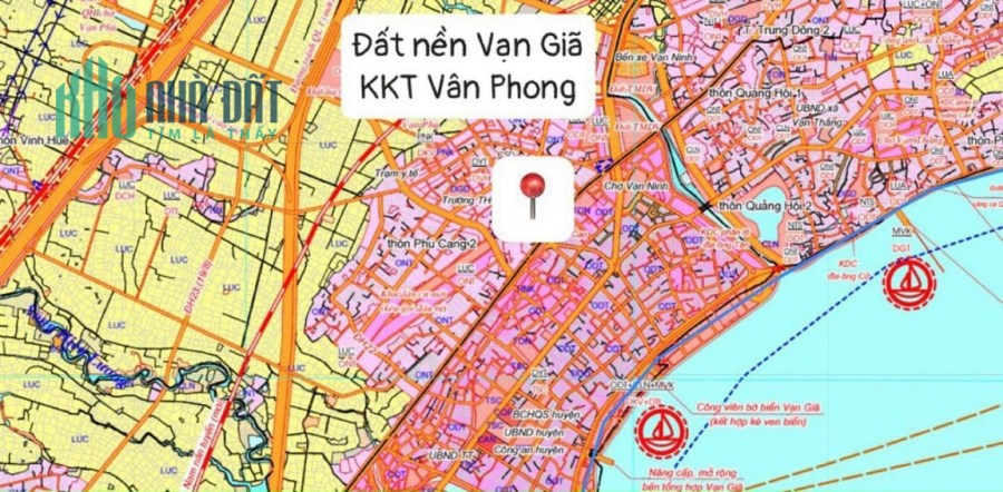 Cơ hội đầu tư đón đầu quy hoạch đặc khu kinh tế Vân Phong, đất thổ cư sổ sẵn.