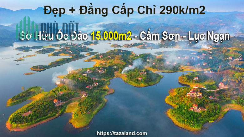 Bán Đất hồ cấm sơn chính chủ 15.000m2. Sở hữu ngay ốc đảo cấm sơn