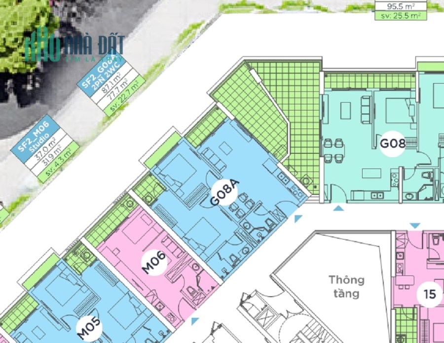 Bán căn hộ sân vườn 2PN-2WC 87m2, tòa Sky Forest 2 - KĐT Ecopark, 3.4 tỷ