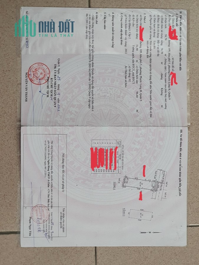 Nhà hxh đường 109 phước long B, diện tích 59m đúc 1 lầu khu trung tâm