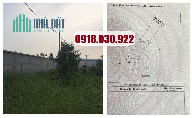 Bán đất vị trí đẹp đường DT747 TX.Tân Uyên, Bình Dương; 7tr/m2; 0918030922