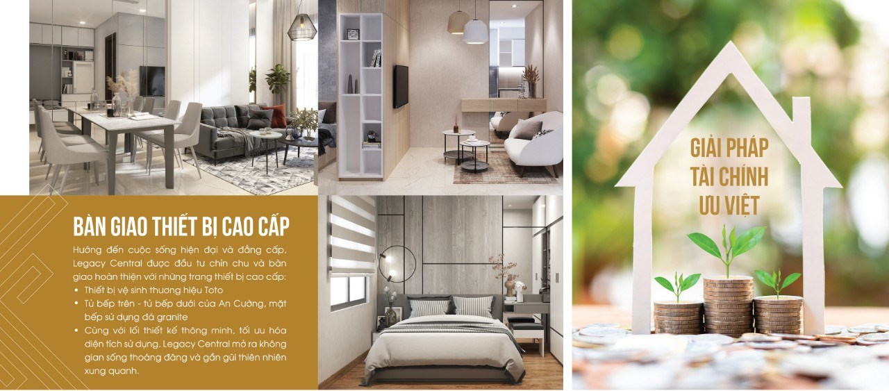 Căn hộ Legacy Central, thanh toán 160tr an cư ngay, trung tâm Thuận An, Bình Dương