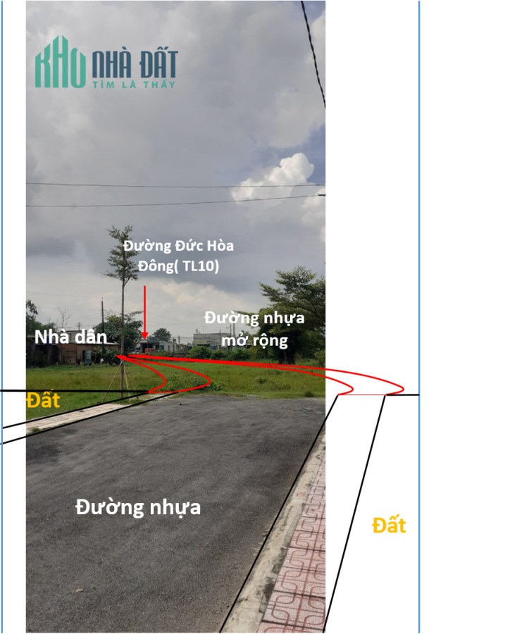 ĐẤT NỀN MẶT TIỀN ĐƯỜNG 823D - ĐỨC HÒA - LONG AN