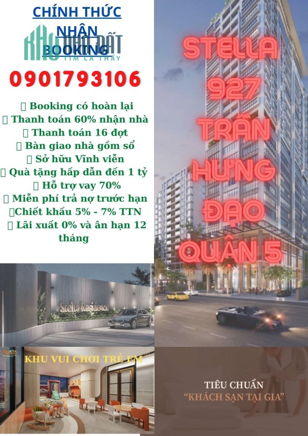 Chủ đầu Kita Group cần bán dự án Stella RESIDENCE - Quận 5