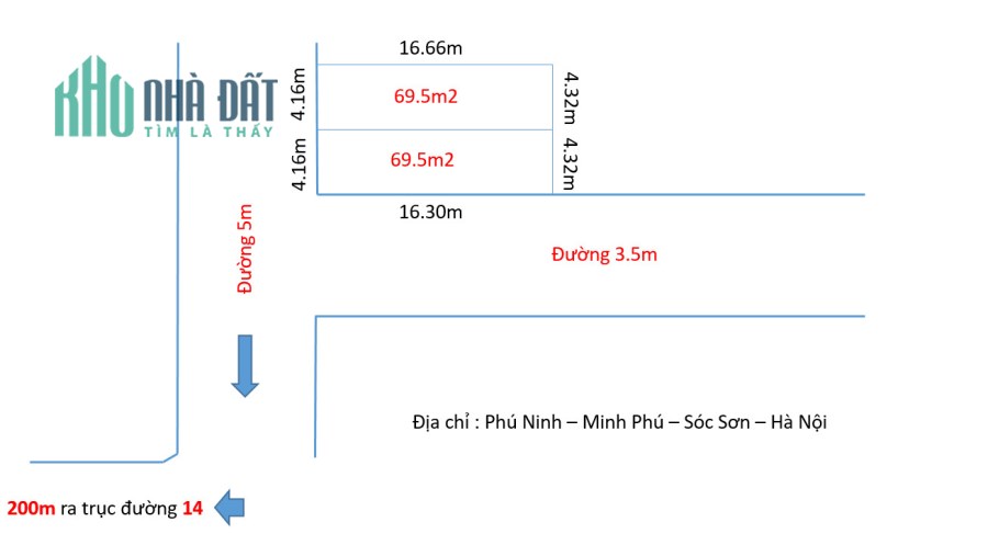 BÁN GẤP LÔ ĐẤT TẠI PHÚ NINH MINH PHÚ SÓC SƠN  - TP - HÀ NỘI - LH - 0399786838