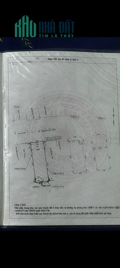 NHÀ BÁN HẺM XE HƠI AN LẠC BÌNH TÂN 48M2 CHỈ 5,1TỶ