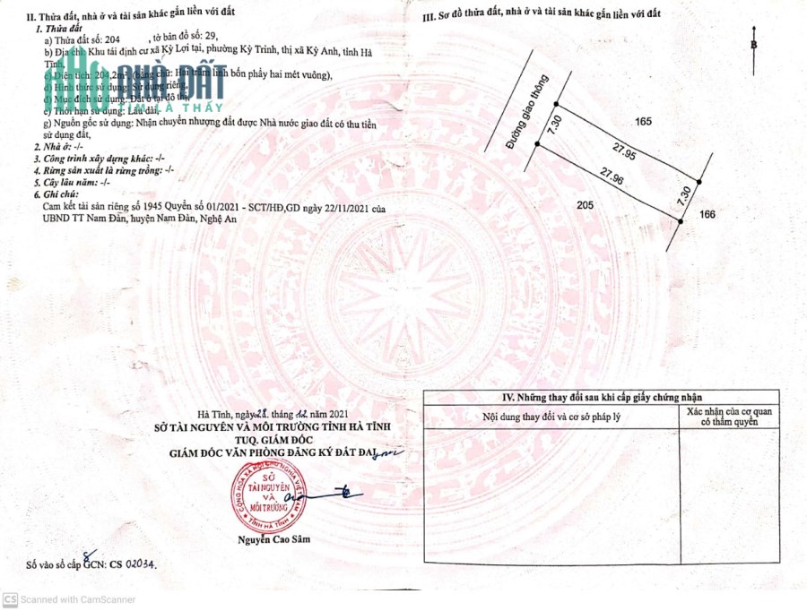 bán nhanh lô đất tái định cư phường Kỳ Trinh thị xã Kỳ Anh