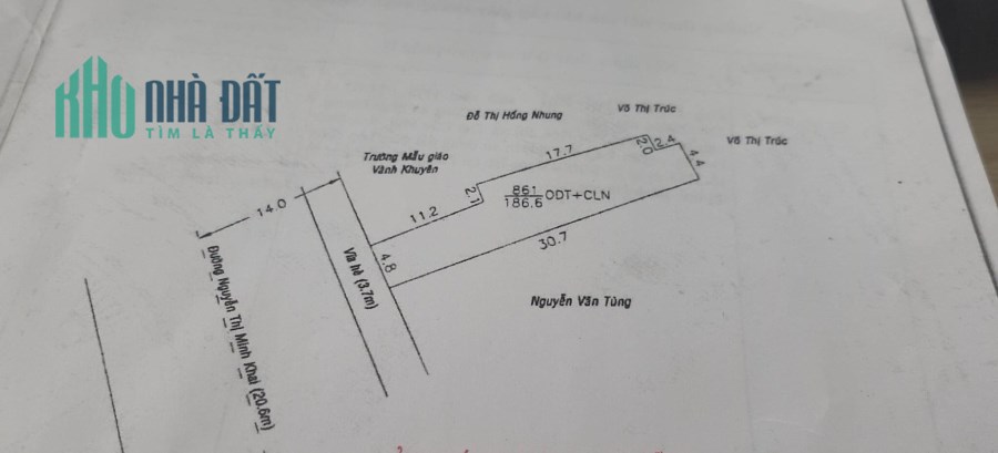 Bán 186,6m2 đất MT đường lớn, TP.Thủ Dầu Một, SHR, chỉ 7 tỷ. Lh:0877740879.