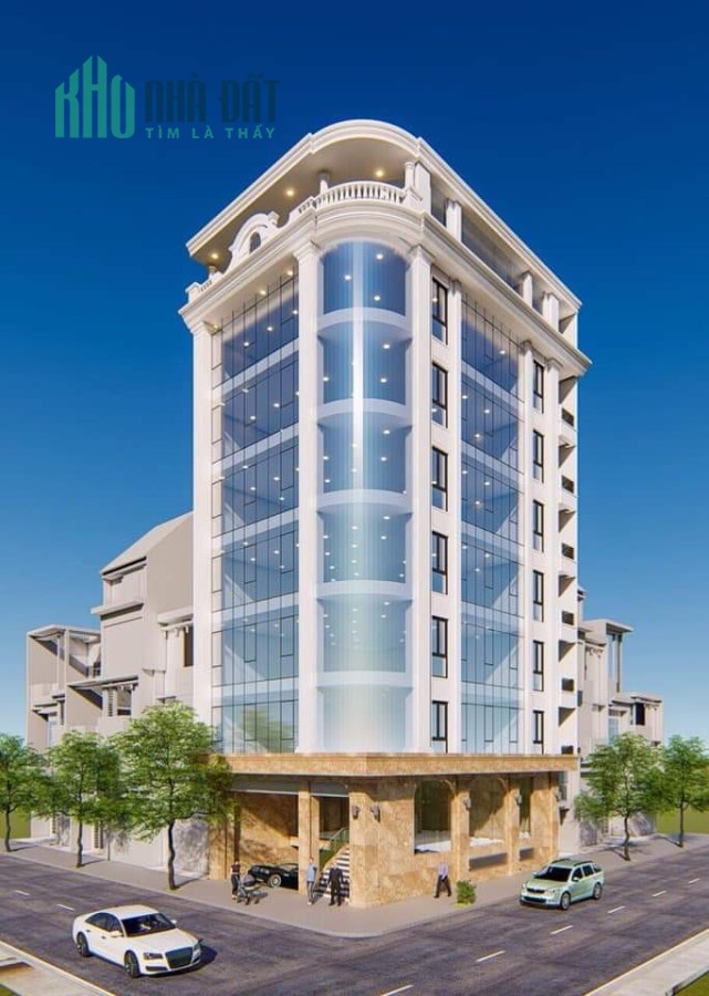 Bán gấp toà VĂN PHÒNG phố Đỗ Quang, 120m2 x 9T. MT 13m. 51 tỷ, 3 mặt tiền, 2 ô tô tránh.