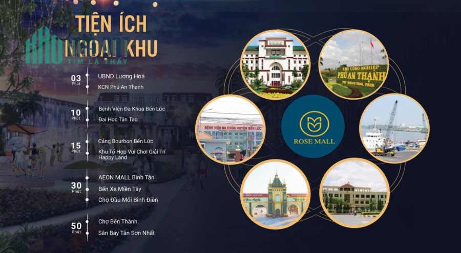 MUA NGAY ĐẤT NỀN VỊ TRÍ VÀNG TẠI TP ĐỨC HÒA VỚI CK 6,6%/NỀN