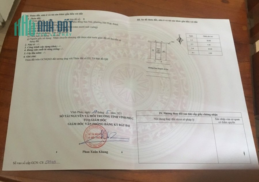 Bán ô đất khu dân cư sau núi, Hội Hợp, Vĩnh Yên 2.3x Tỷ.Liên hệ: 0986.454.393-0986.797.222