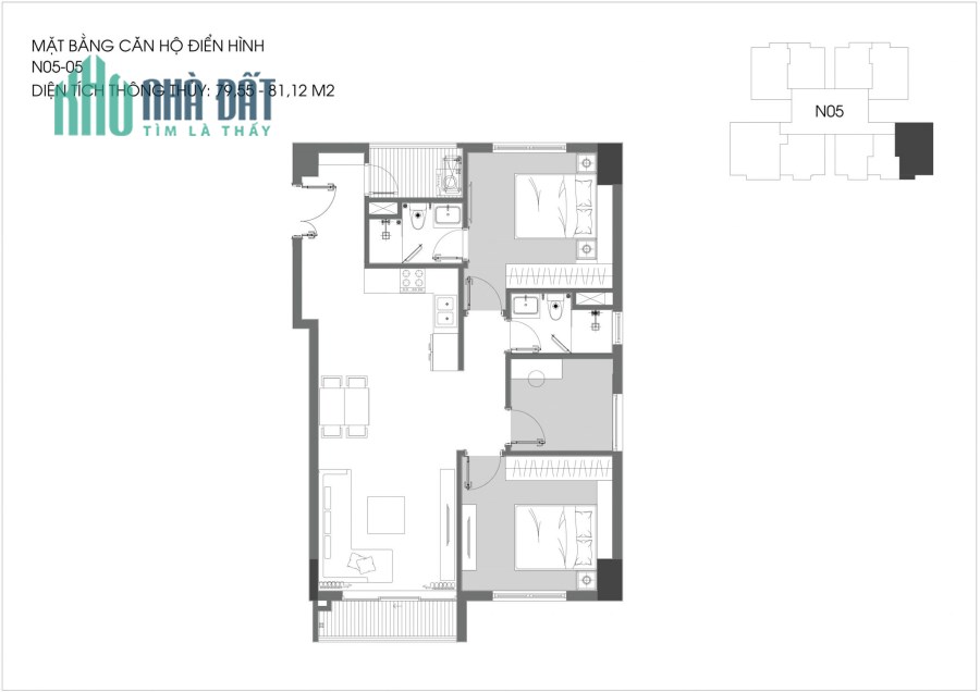 Bán căn góc 3PN DT 84m2 chung cư Berriver Jardin thanh toán 3.69 tỷ nhận nhà đầu quý IV