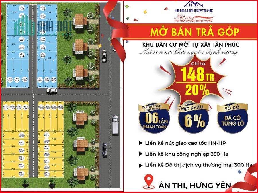 Chỉ với 148 triệu bạn đã có cơ hội sở hữu lô đất đường trải nhựa