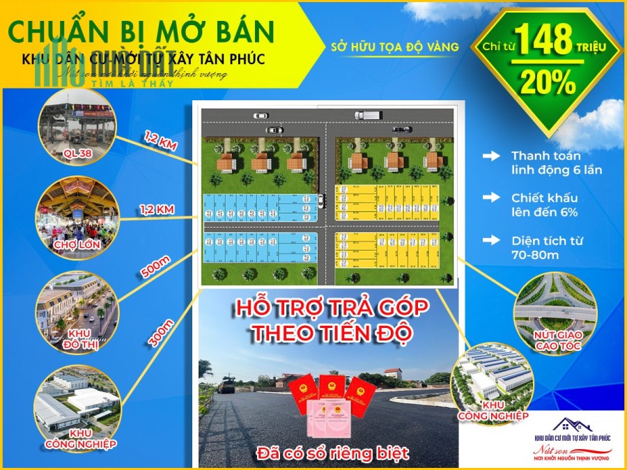 Chỉ hơn 700 triệu thanh toán trả dần trong 120 ngày sở hữu ngay lô đất chân nút giao Cao tốc