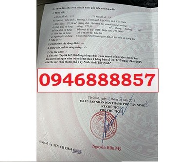 Chính chủ bán nhà đất 2 mặt tiền trước sau ngay trung tâm TP Tây Ninh; 25tr/m2; 0946888857