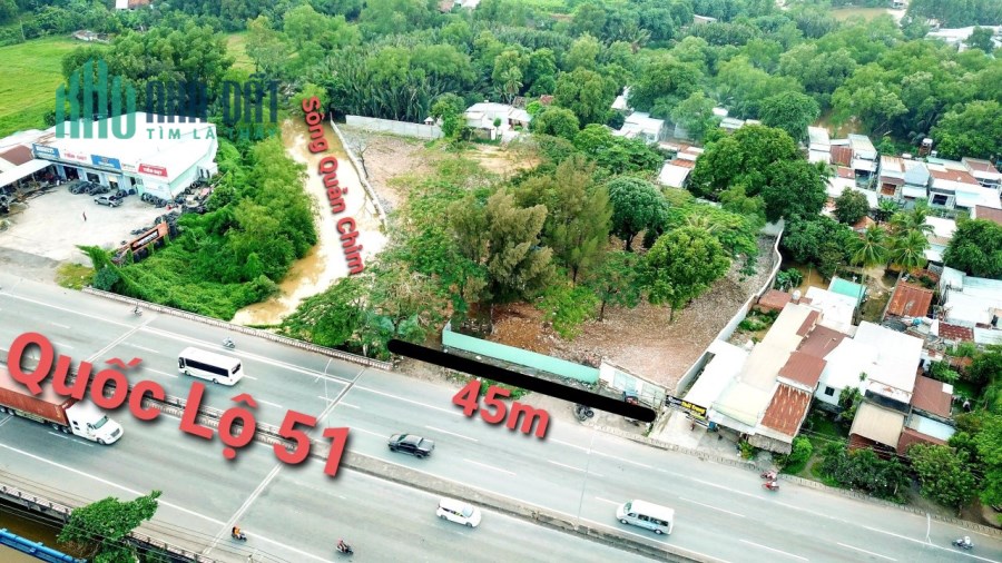 Bán đất MT QL51, Phước Thái, Long Thành; 46( NH: 60m) x 75= 5.076m2, giá 48 tỷ