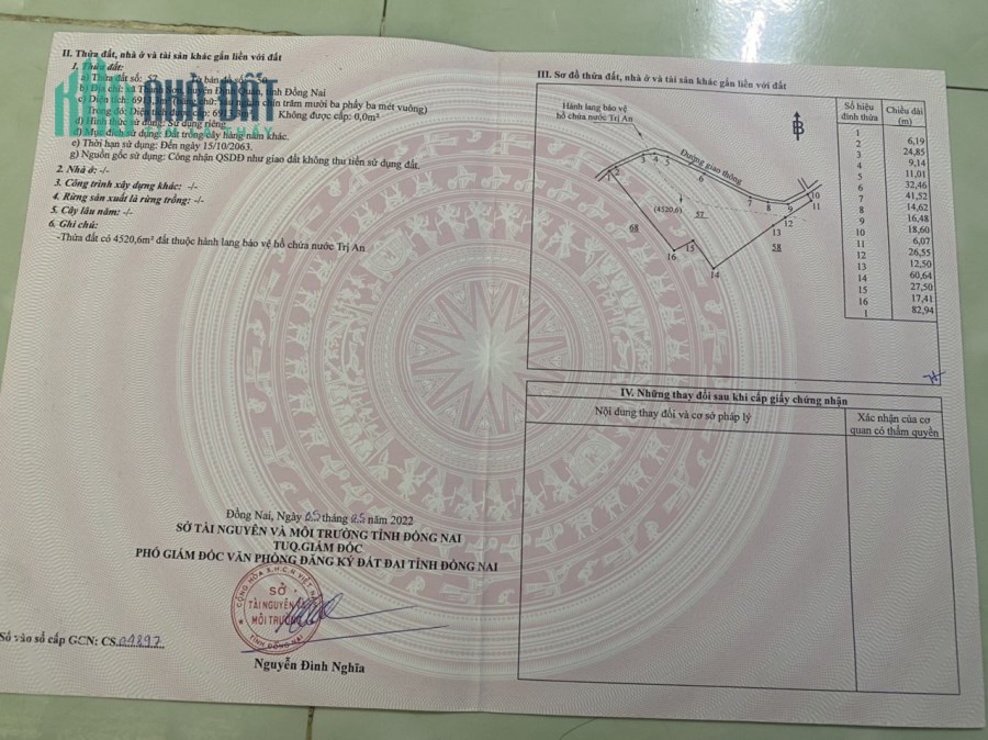 Chỉ 350tr bạn có hơn 1sào đất đường ôtô tới đất tại Định Quán
