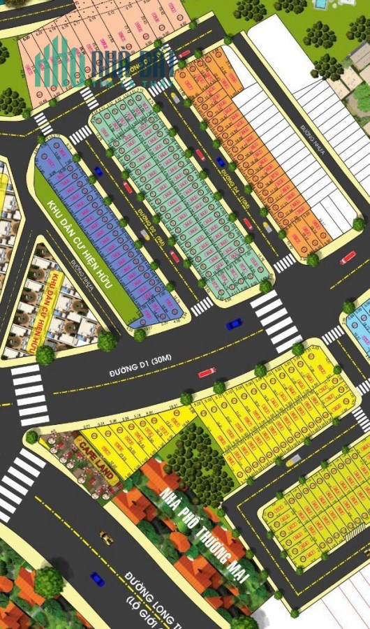 Lô đất trục chính đảo kim cương trường thạnh diện tích 106m, đường 30m giá tốt