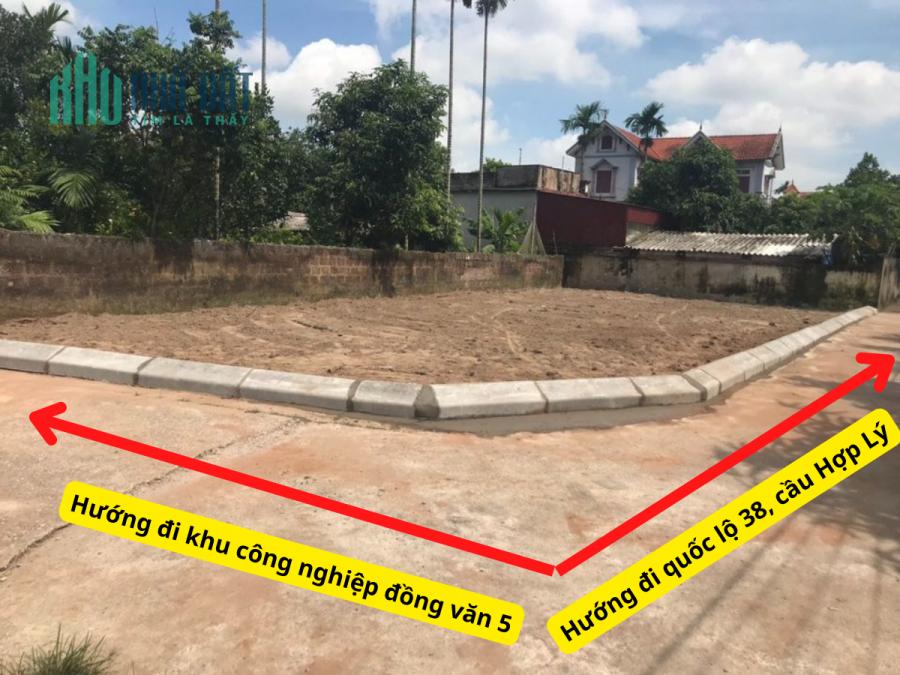 Bán nhanh lô đất 2 mặt tiền gần các khu công nghiệp lớn tại Hà Nam