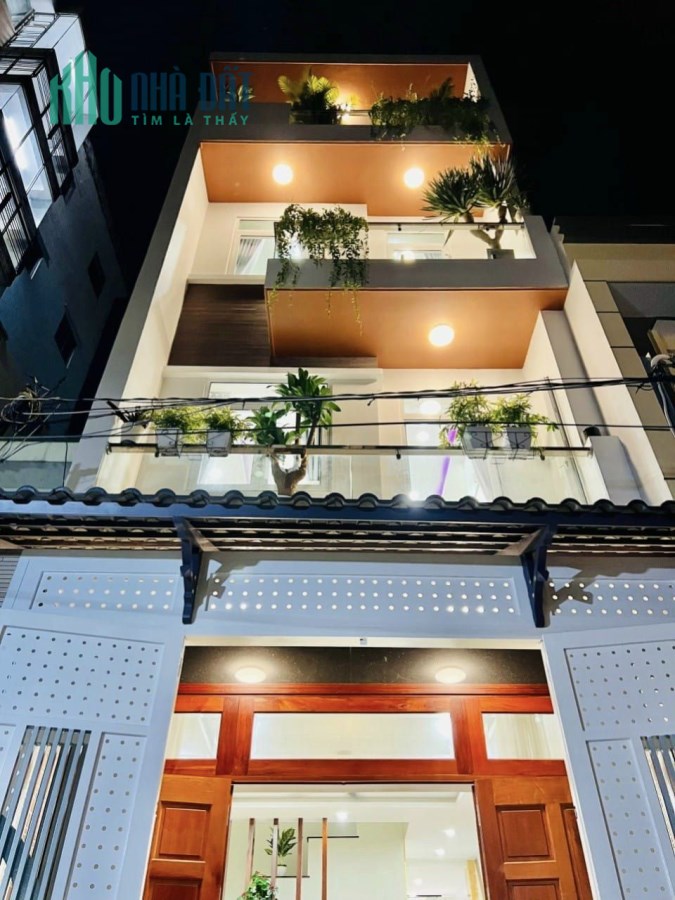 Nhà HXH Phan Huy Ích, 64m2 4Tầng, Tặng nội thất như hình, 6.85 Tỷ TL