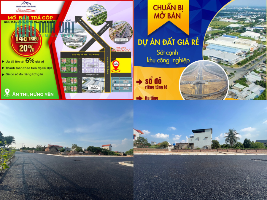 Hơn 700 sở hữu lô đất gần ngay thị trấn Ân Thi trong lòng khu công nghiệp