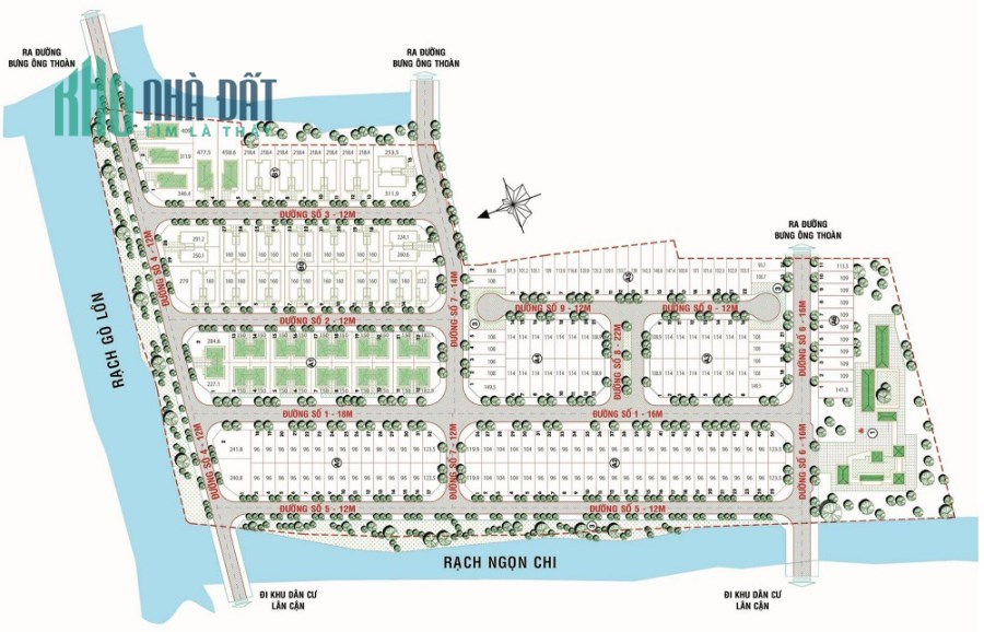 Lô đất dự án topia Garden khang điền diện tích 113m vị trí đẹp giá tốt