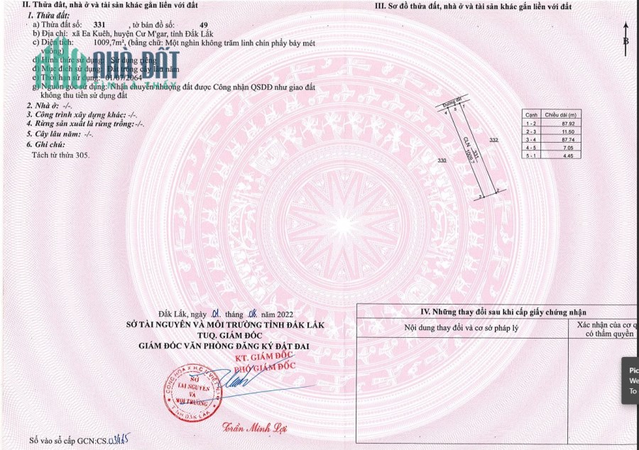 Bán 2 lô đất nền liền kề có sổ riêng từng nền KV Cư MGar - Đắk Lăk