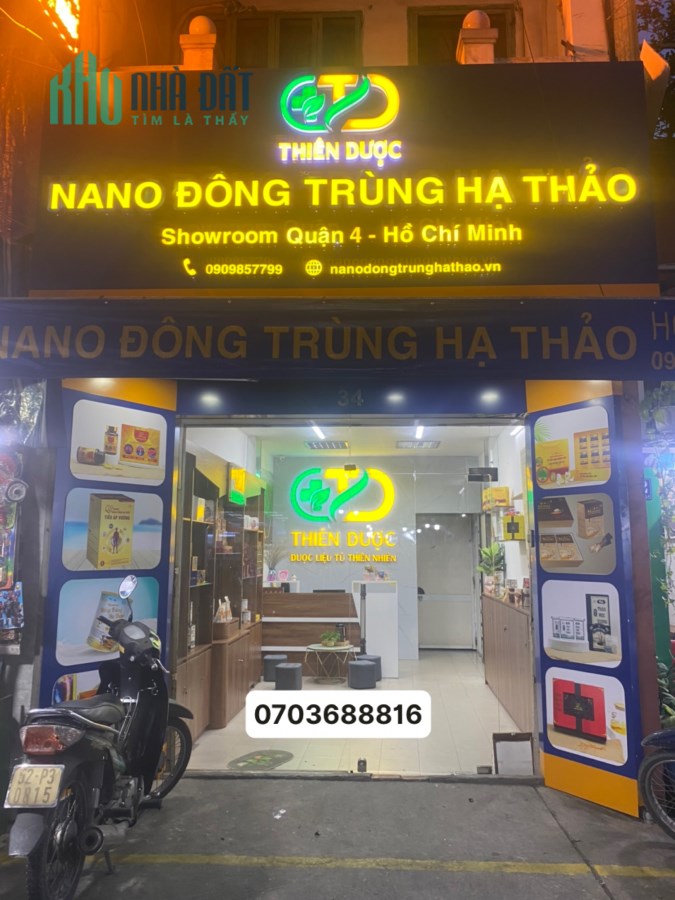 CHÍNH CHỦ: Cho thuê MẶT BẰNG 34 Tôn Đản P.13 Q.4