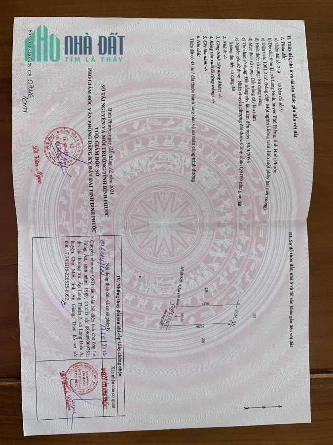 Chủ gửi bán lô đất Long bình phú riêng bình phước