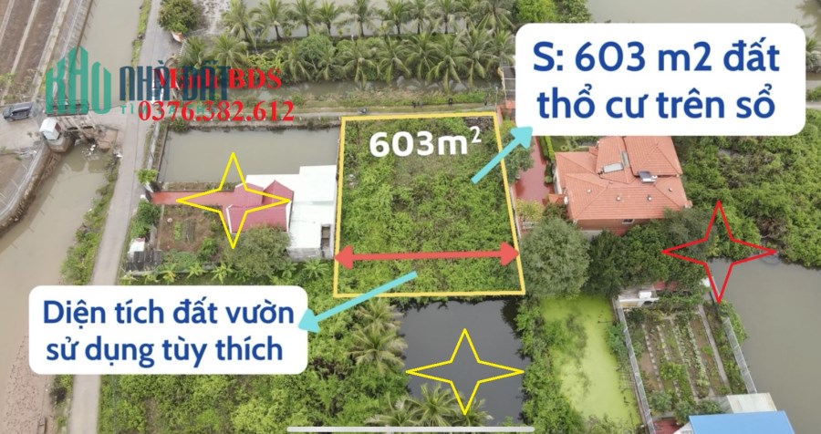 Lô đất 603m2 Tân Thành ,Dương Kinh, Hải Phòng. Giá chỉ 11 tr.m2