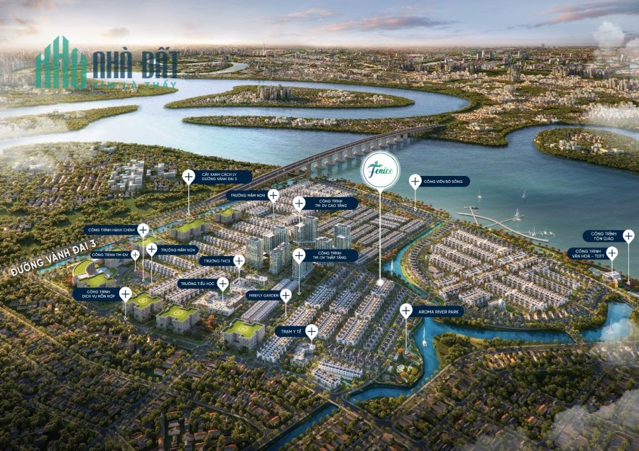 Đất liên kế, biệt thự ven sông dự án Fenice (King Bay) làm việc chính chủ