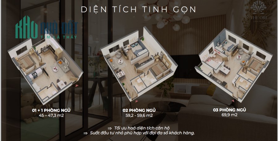 Quá tuyệt vời là đơn vị phân phối chính thức của DA Căn Hộ The Ori Garden
