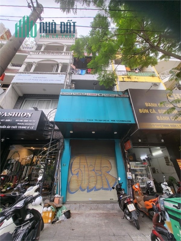 Nhà  Cho Thuê 99 Nguyễn Cư Trinh Q.1.4x19m.55tr