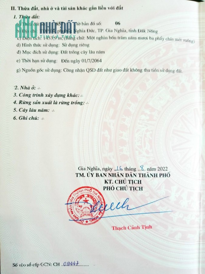 CHÍNH CHỦ CẦN BÁN GẤP LÔ ĐẤT Vị Trí Đẹp Tại TP Gia Nghĩa, Đăk Nông