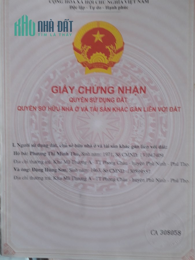 Chính Chủ Cần Bán 7 Ô Đất 2 Mặt Tiền Full Thổ Cư Tại Xã Phú Lộc