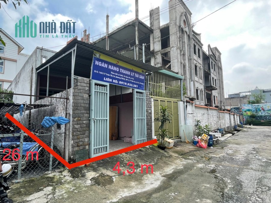 VIB Thanh lý Căn nhà tại 164/17 Trần Thị Cờ, phường Thới An, Quận 12