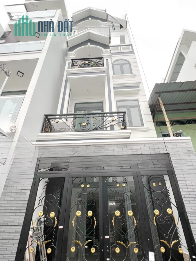 Nhà mới hẻm cafe Nhật Nguyệt đường Dương Bá Trạc P1Q8. Trệt, 2 lầu, sân thượng