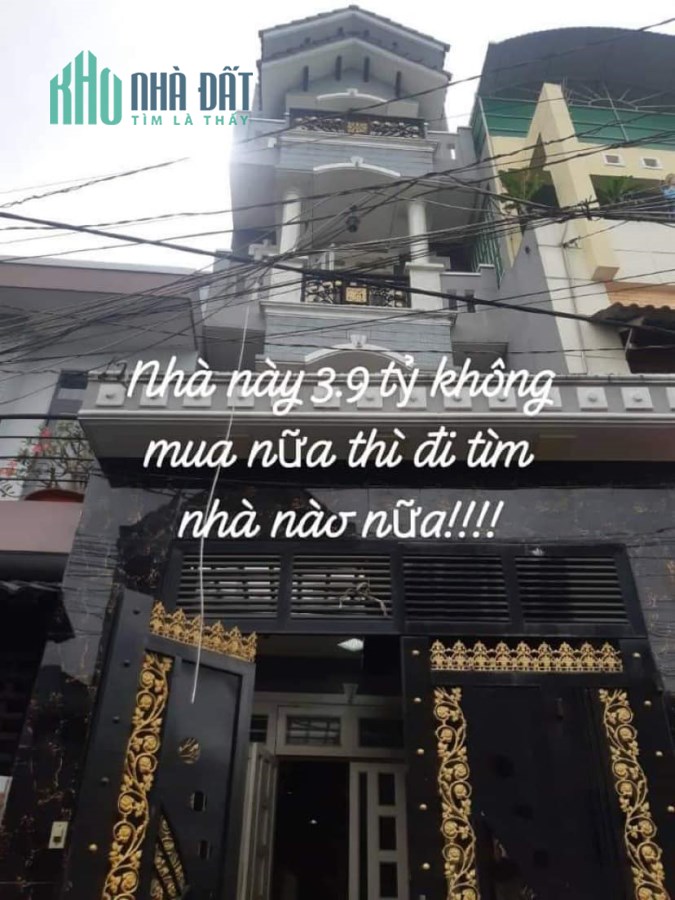 HÀNG HOT - BÁN NHANH , DƯƠNG THỊ MƯỜI , XE HƠI VÀO NHÀ - 4 TẦNG - 3,9 TỶ