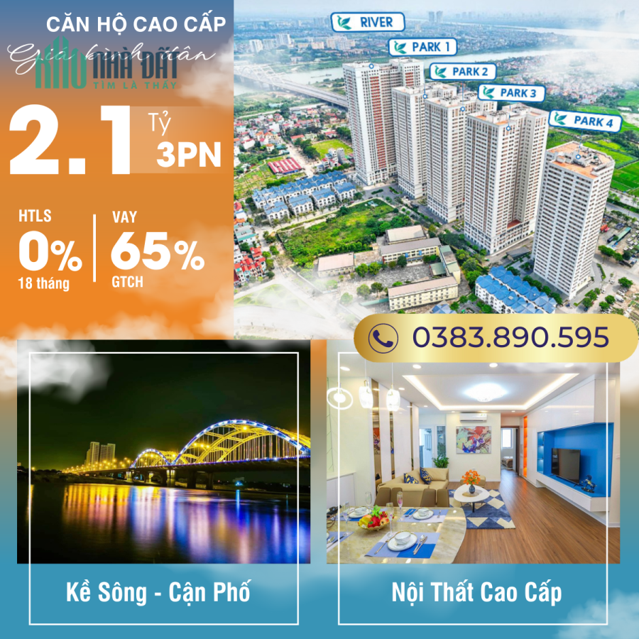 Bán cắt lỗ căn hộ hạng sang 3PN chỉ 2.1 tỷ giá tốt nhất thị trường