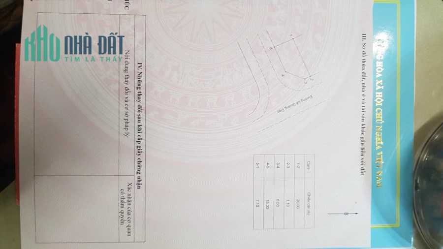 Em bán lô góc 126,7m, Mặt đường Lê Quang Đạo, P.Xuân Hòa, TP.Phúc Yên, VP
