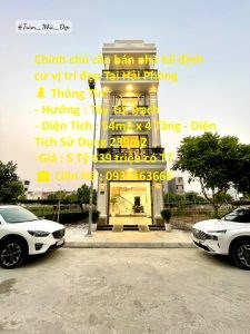 Chính chủ cần bán nhà tái định cư vị trí đẹp Tại Hải Phòng