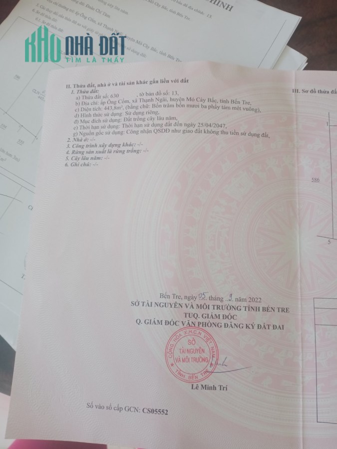 TÌM CHỦ MỚI Cho Lô Đất Siêu Đẹp Vị Trí Đắc Địa Tại Tỉnh Bến Tre